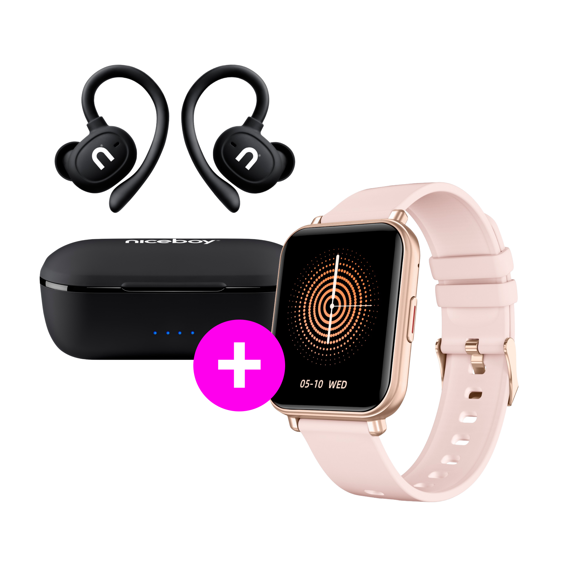 Akční set Airsport 3 PRO + Watch 4 Rose Gold
